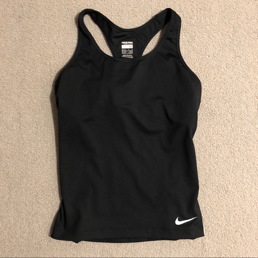 Black Dri-Fit Tank with Built-in Sports Bra